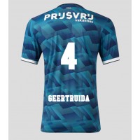 Camisa de time de futebol Feyenoord Lutsharel Geertruida #4 Replicas 2º Equipamento 2023-24 Manga Curta